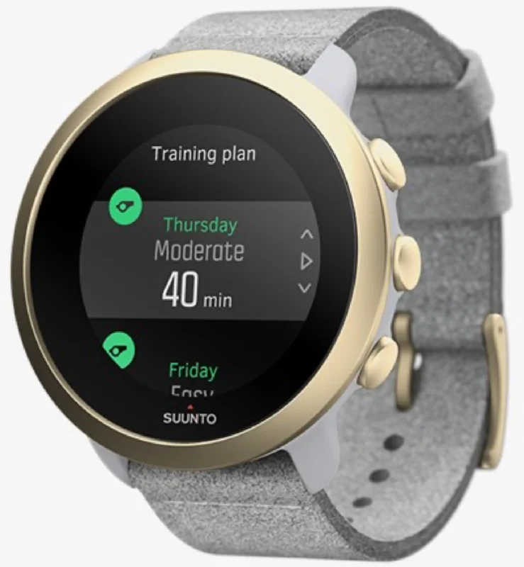 Smart Watches for Mens Supplier-Suunto Watch Suunto 3 Pebble White Light Gold