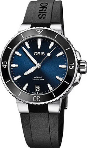 women's mechanical watches with manual design -Oris Watch Aquis Lady Date