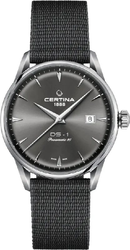 men's mechanical watches with quick-release style straps -Certina DS-1 Mens D