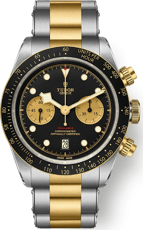 men's mechanical watches for kayaking -TUDOR Black Bay Chrono 41 S&G