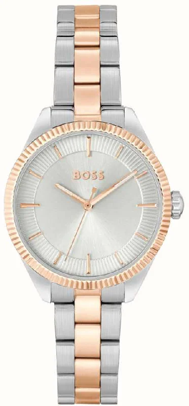 women's mechanical watches with convex design -Boss Sage Ladies