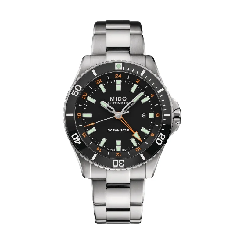 men's dive watches with solar style -Ocean Star GMT Black