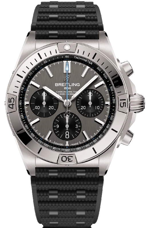 men's mechanical watches for young men -Breitling Chronomat Titanium B01 42 Rubber