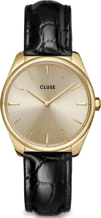 women's mechanical watches for kayaking enthusiasts -Cluse Feroce Petite Gold