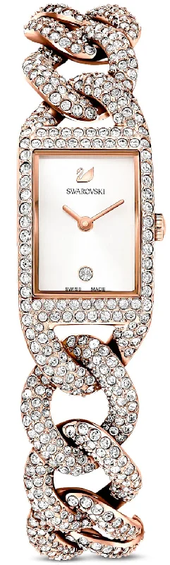 women's mechanical watches with rubber style straps -Swarovski Watch Cocktail Full Pave Bracelet