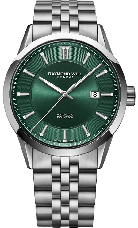men's mechanical watches with tide design -Raymond Weil Freelancer Mens