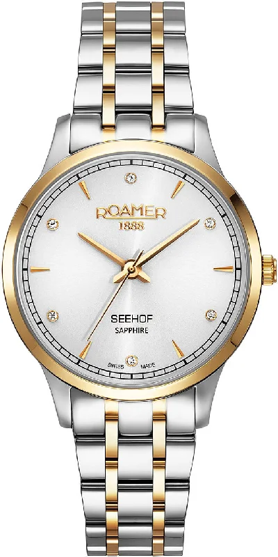 women's mechanical watches with LED light display function -Roamer Watch Seehof Ladies women's mechanical watches with LED light display function -Roamer Watch Seehof Ladies