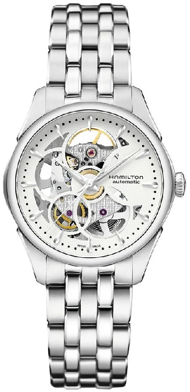 women's Hamilton C3 SuperLuminova watches -Hamilton Watch Jazzmaster Viewmatic Skeleton Lady