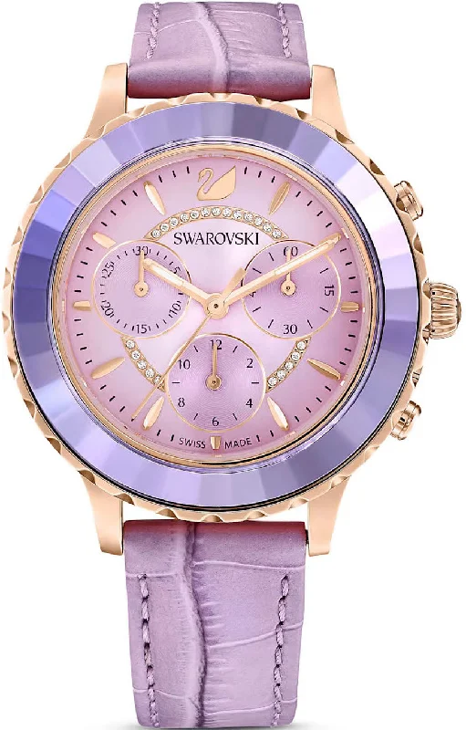 women's mechanical watches with hand-wound display -Swarovski Octea Lux Chrono