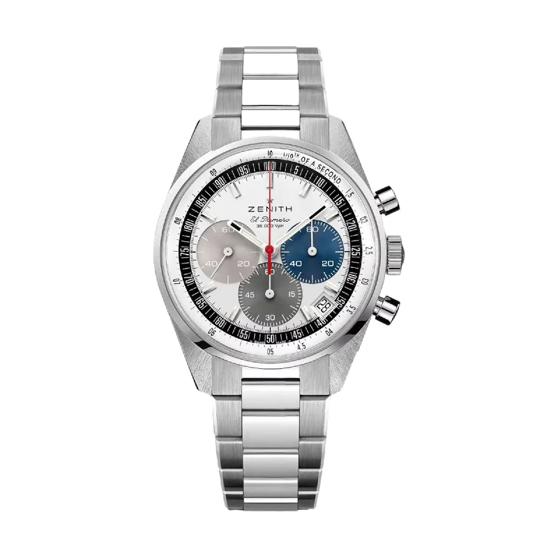 men's chronograph watches with vintage style design for nostalgia -Chronomaster Original Stainless Steel - White