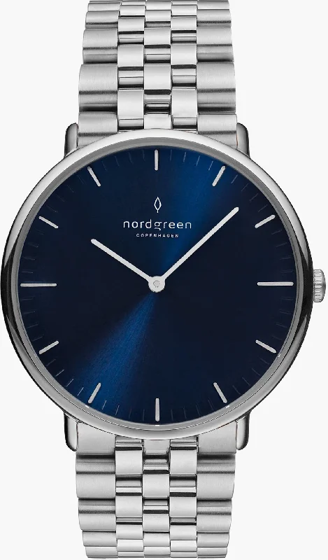 women's mechanical watches with sleek style design -Nordgreen Native Sunray Blue Ladies