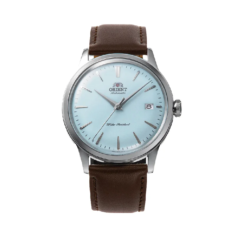 men's field watches with monogram engraving style design -Bambino Version 7 Limited Edition 38.4mm - Blue on Leather Strap men's field watches with monogram engraving style design -Bambino Version 7 Limited Edition 38.4mm - Blue on Leather Strap
