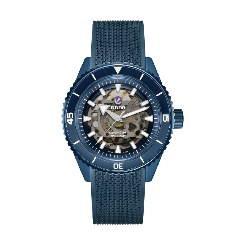 men's dive watches with NATO straps -Captain Cook Automatic High Tech Ceramic Blue, 43mm