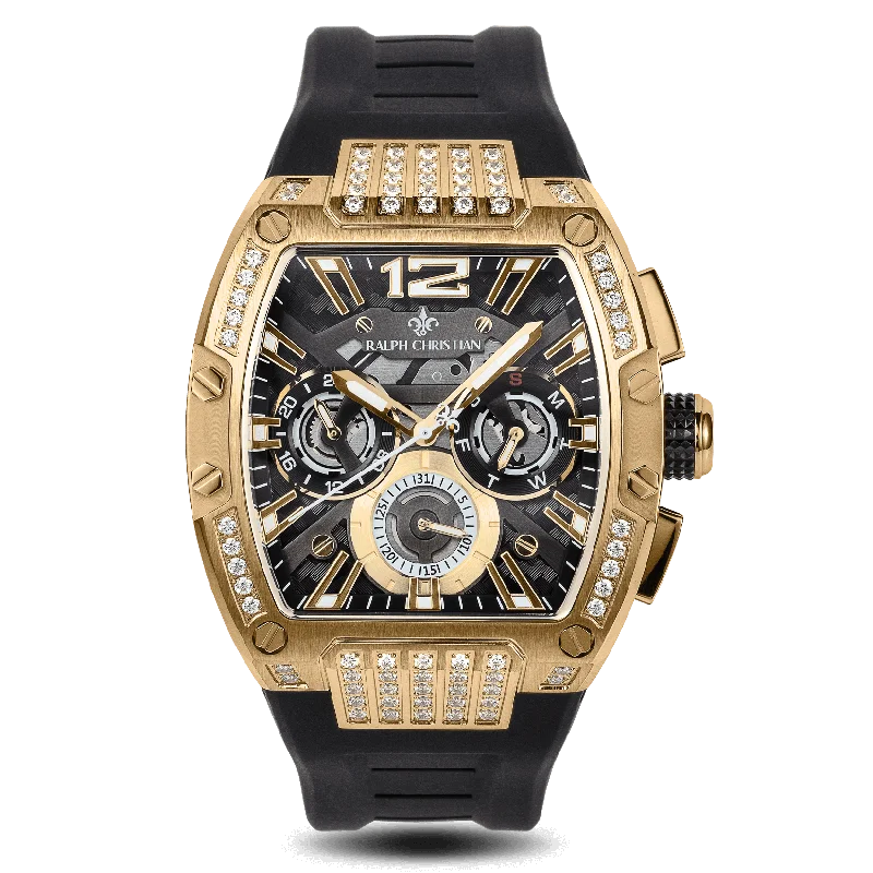 men's mechanical watches for boating enthusiasts -The Intrepid Sport Ice - Midas Black men's mechanical watches for boating enthusiasts -The Intrepid Sport Ice - Midas Black