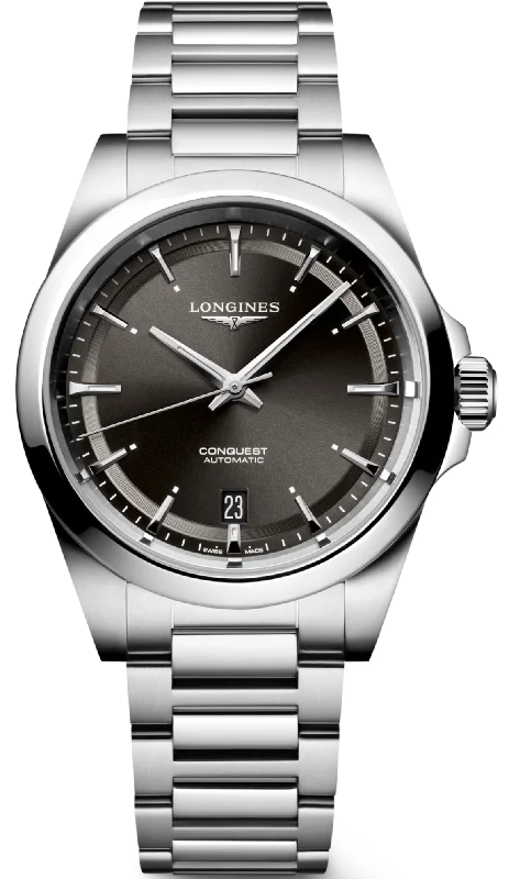 men's mechanical watches with Swiss SuperLuminova design -Longines Conquest Mens