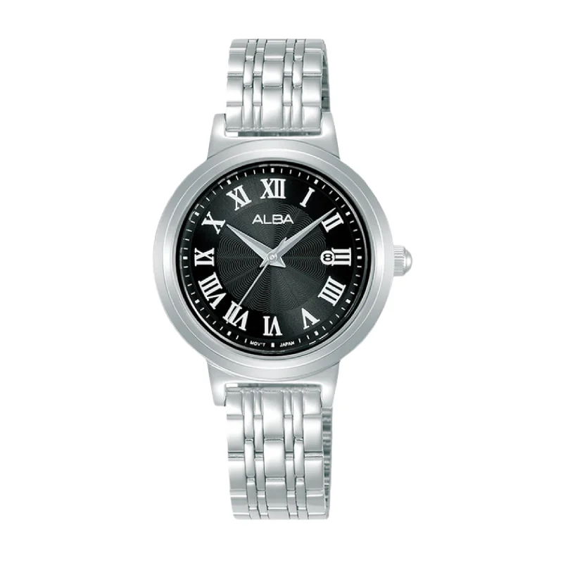 women's mechanical watches with water-resistant design -ALBA AH7EB5X QUARTZ STAINLESS STEEL WOMEN WATCH