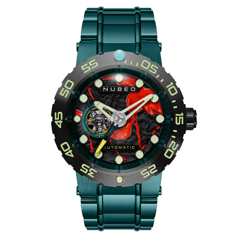 buy men's skeletonized automatic watch online -Nubeo Opportunity Automatic Fallout Green Limited Edition buy men's skeletonized automatic watch online -Nubeo Opportunity Automatic Fallout Green Limited Edition