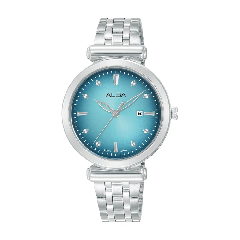 women's mechanical watches for collectors -ALBA AH7CQ3X FASHION QUARTZ 3 HANDS DATE WOMEN WATCH