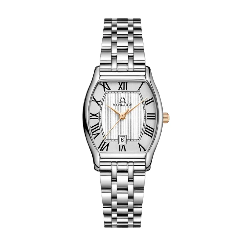 women's mechanical watches with leap year design -SOLVIL ET TITUS BARISTA W06-02825-015 3 HANDS DATE QUARTZ WOMEN WATCH
