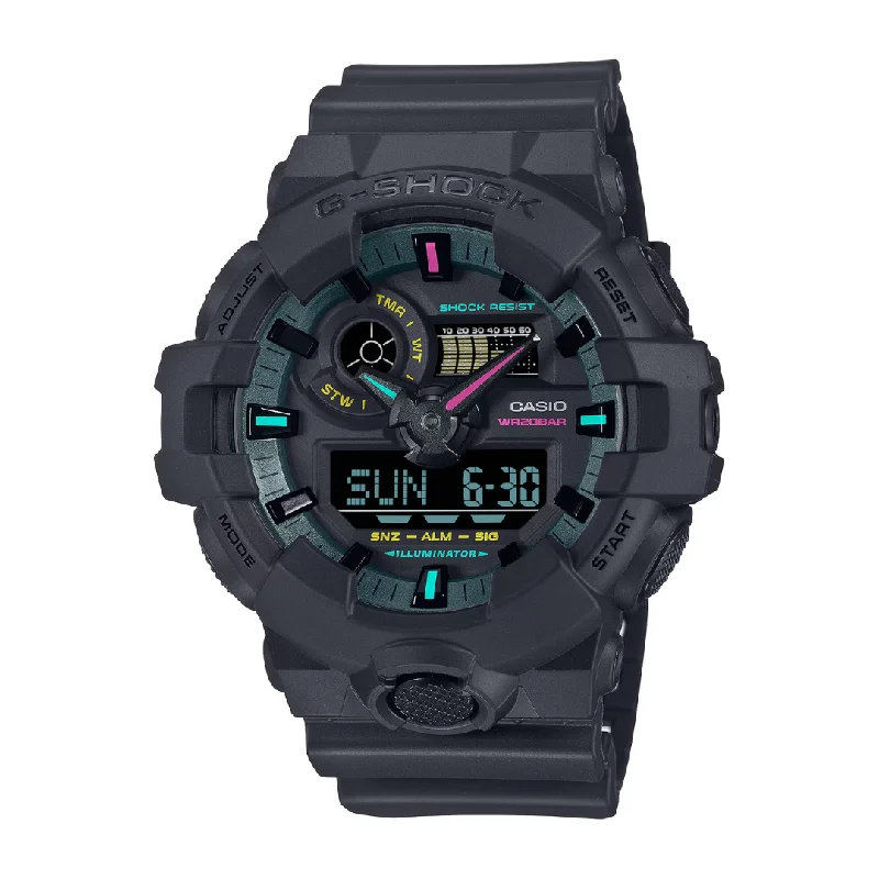 men's digital watches with LED light display -CASIO G-SHOCK GA-700MF-1ADR SPECIAL COLOR ANALOG-DIGITAL BLACK MEN WATCH men's digital watches with LED light display -CASIO G-SHOCK GA-700MF-1ADR SPECIAL COLOR ANALOG-DIGITAL BLACK MEN WATCH