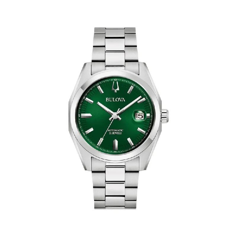 men's field watches with scratch-resistant style design -Surveyor Green Dial, 39 mm