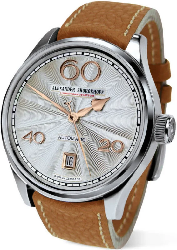 women's mechanical watches with tide display -Alexander Shorokhoff Watch Lady Automatik