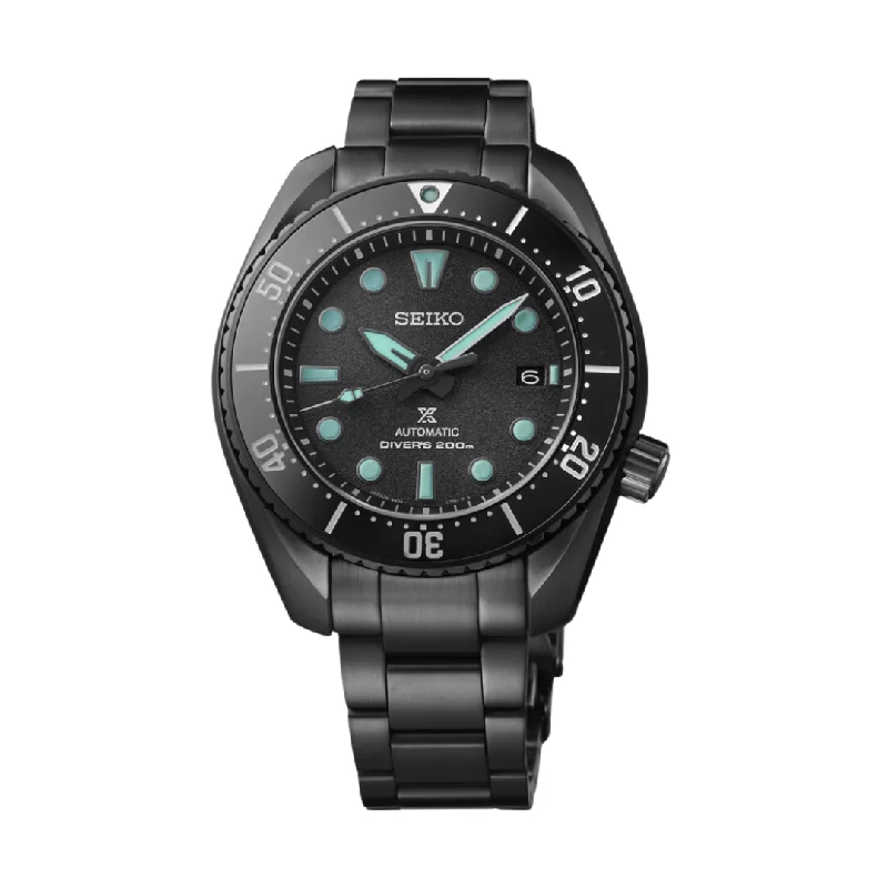 men's dive watches with curved glass -SEIKO PROSPEX SPB433J1 BLACK SERIES ‘NIGHT VISION’ SUMO DIVER LIMITED EDITION MEN WATCH