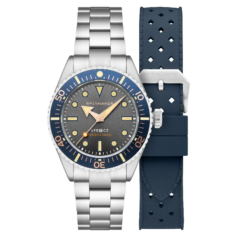 stylish men's skeletonized watches for watch aficionados -Spinnaker Spence 300 Automatic Gunmetal stylish men's skeletonized watches for watch aficionados -Spinnaker Spence 300 Automatic Gunmetal