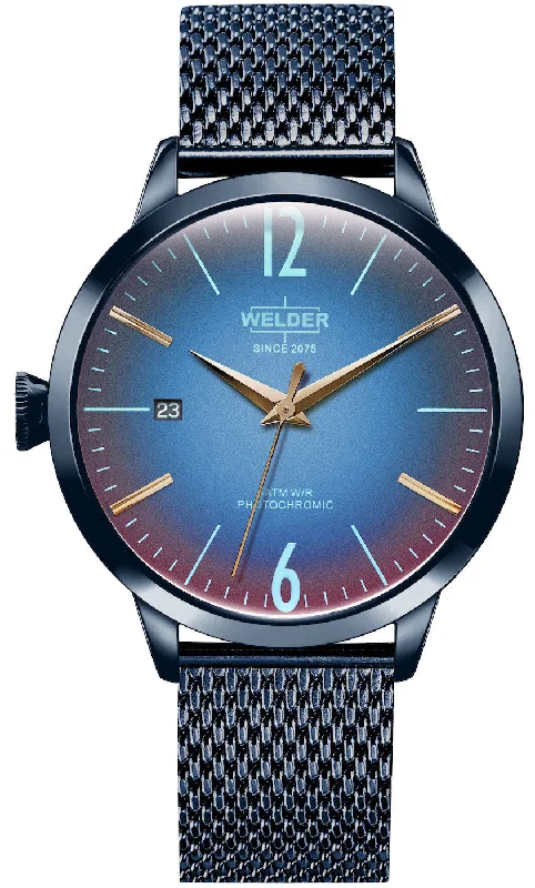 women's mechanical watches with nylon style straps -Welder Watch Moody 3 Hands Mono Time Ladies