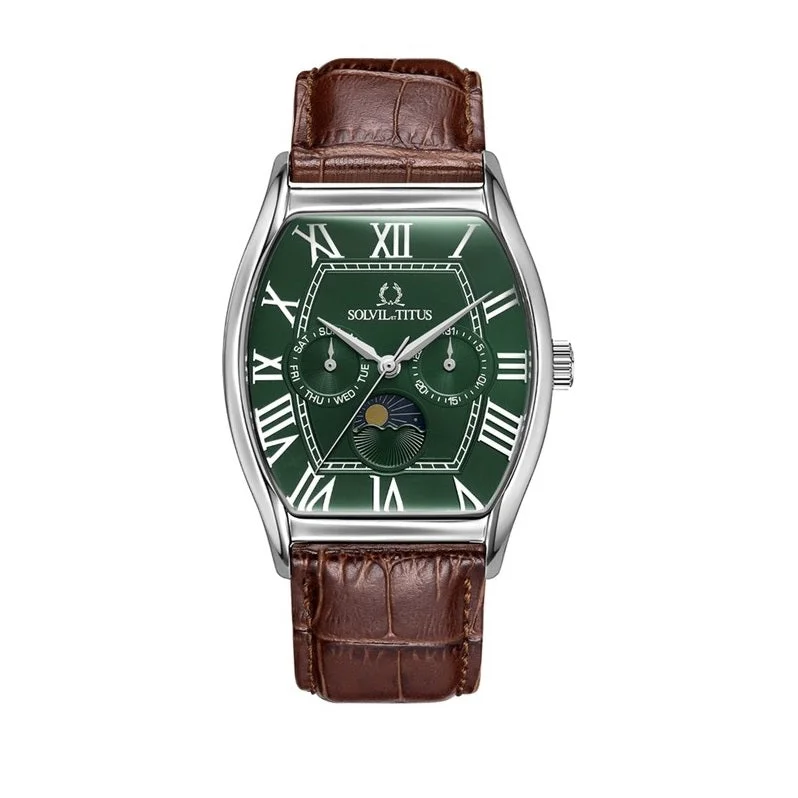 men's digital watches with calorie tracker -SOLVIL ET TITUS BARISTA W06-03219-008 MULTI-FUNCTION QUARTZ MEN WATCH