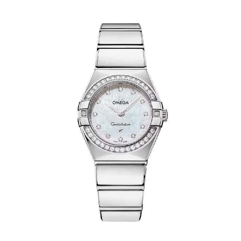 swiss-eta-movement dress-Constellation Diamonds Quartz 25mm - MOP on Bracelet