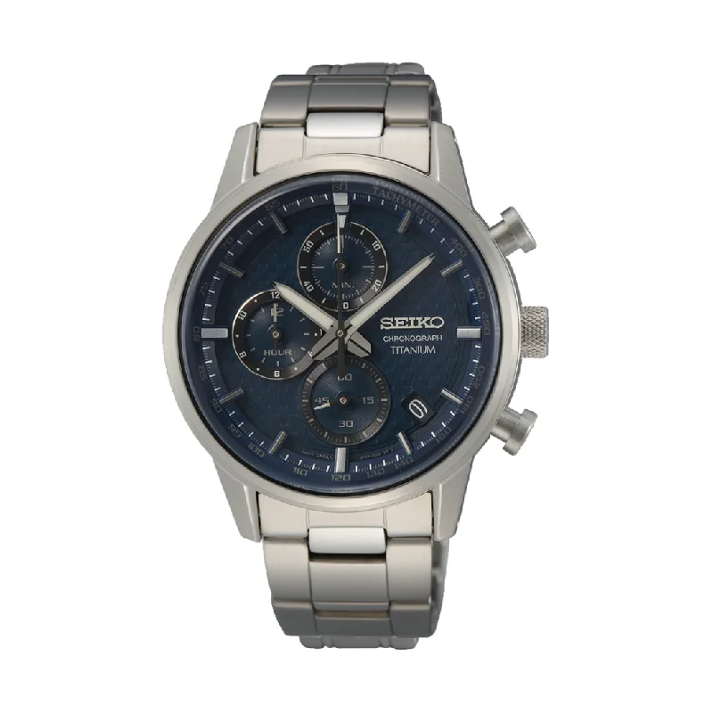 men's digital watches with cyclops style design -SEIKO SSB387P1 QUARTZ CHRONOGRAPH MEN WATCH