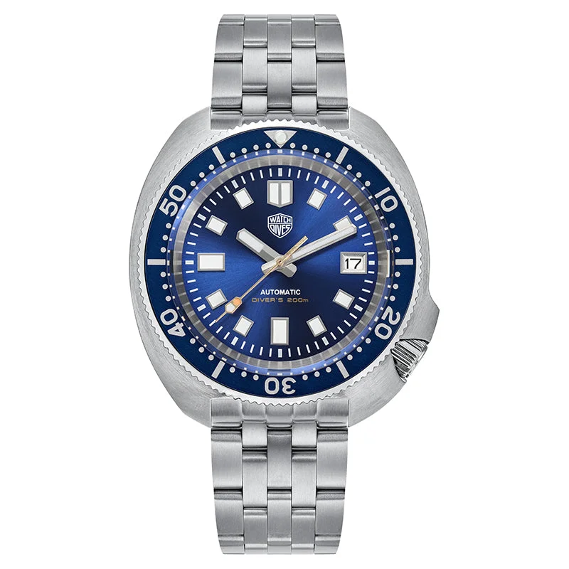 men's ceramic dive watches -Watchdives WD6105 Aluminum Bezel Captain Willard Diver Watch