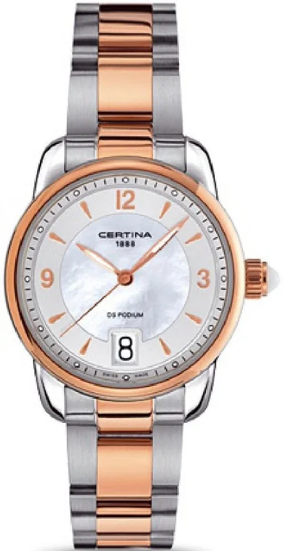 women's Certina world time design watches -Certina DS Podium Lady Quartz