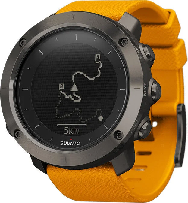 Smart Watches for Mens Email Notifications-Suunto Watch Traverse Amber GPS