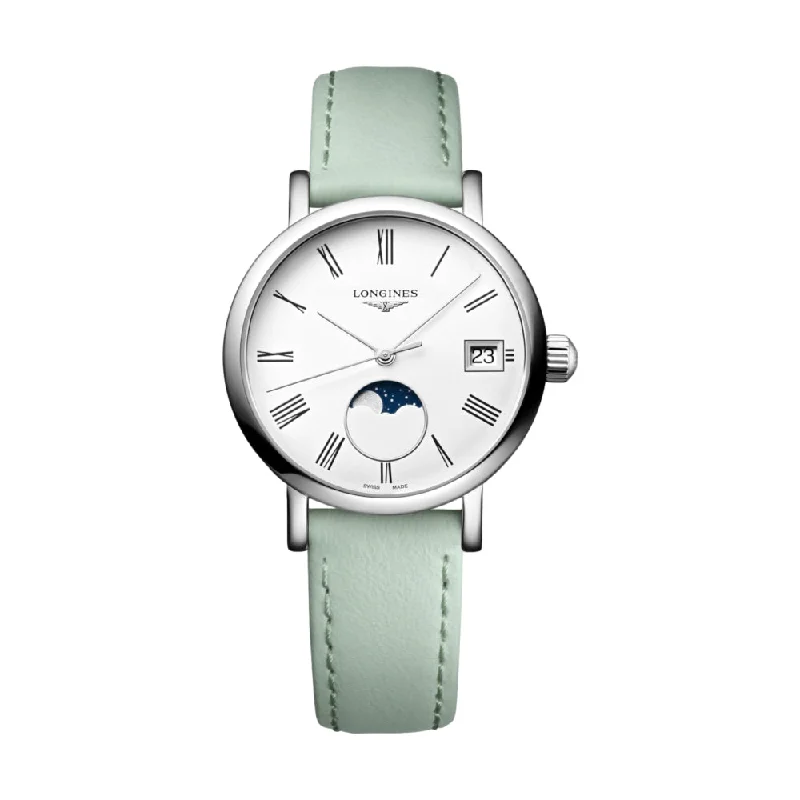 men's digital watches with commemorative edition display -Elegant Moonphase Green Strap 30mm men's digital watches with commemorative edition display -Elegant Moonphase Green Strap 30mm