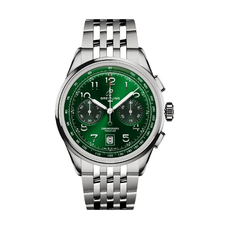 Middle-Eastern-luxury-Premier B01 Chronograph 42mm Stainless Steel - Green