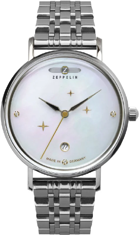 women's mechanical watches with tide display -Zeppelin Luna Ladies