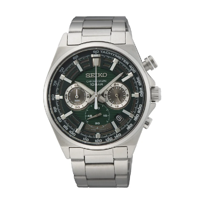 men's digital watches with moon phase -SEIKO SSB405P1 QUARTZ CHRONOGRAPH MEN WATCH