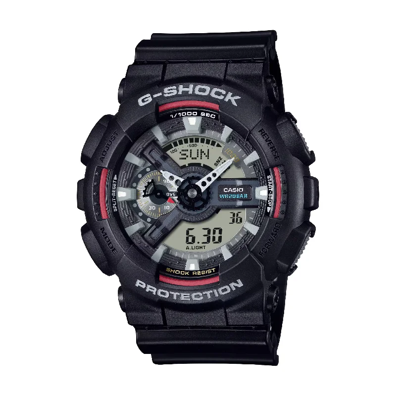 men's digital watches with mechanical display -CASIO G-SHOCK GA-110RL-1ADR STANDARD ANALOG-DIGITAL BLACK WATCH men's digital watches with mechanical display -CASIO G-SHOCK GA-110RL-1ADR STANDARD ANALOG-DIGITAL BLACK WATCH
