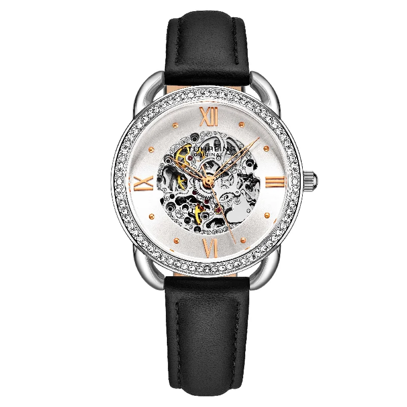 Silver Dial/ Silver Bezel/ Black Strap