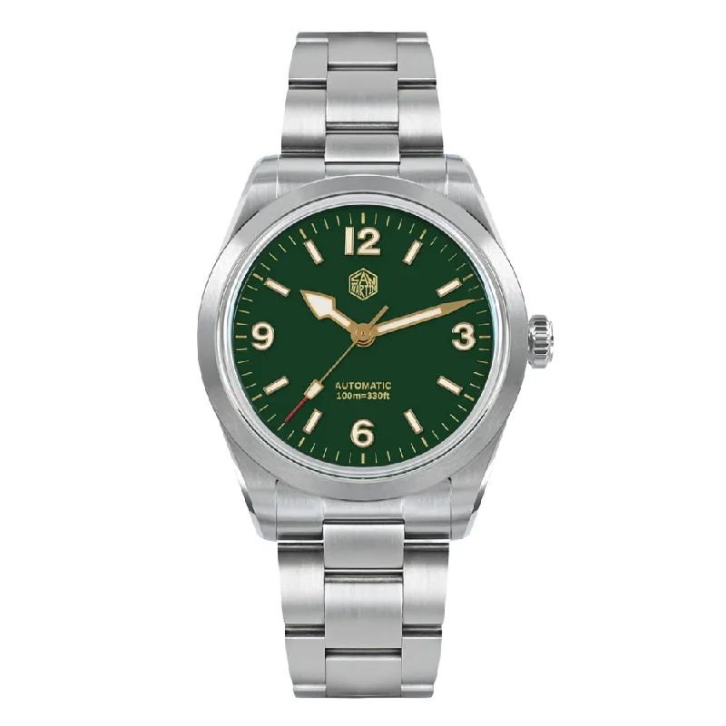men's climbing watches with rugged design -San Martin 38mm Enamel Dial Explore Watch SN0107-G4 men's climbing watches with rugged design -San Martin 38mm Enamel Dial Explore Watch SN0107-G4