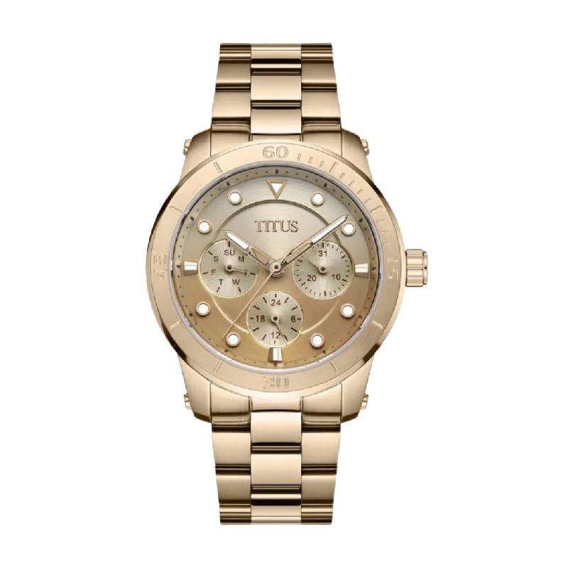 women's mechanical watches with day-night design -SOLVIL ET TITUS ASPIRA W06-03147-023 QUARTZ STAINLESS STEEL WOMEN WATCH