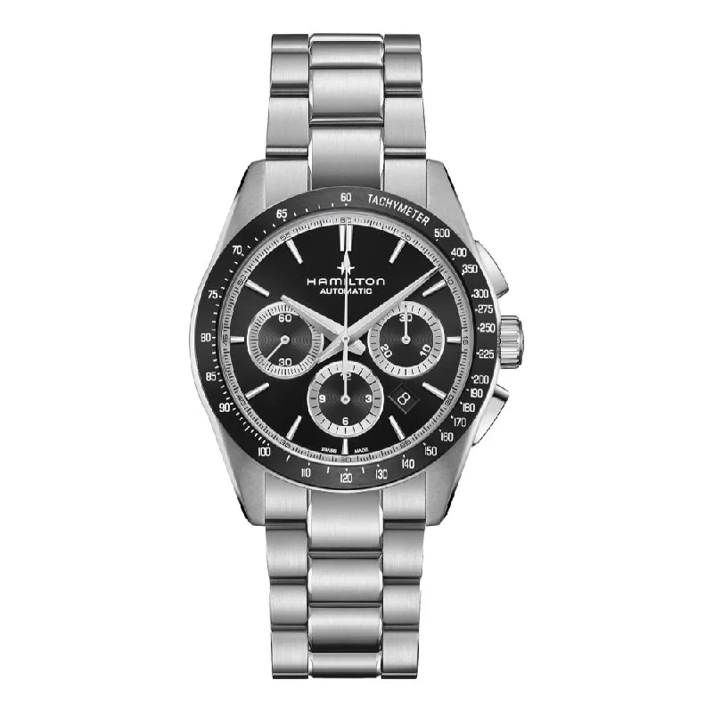 men's field watches with mechanical design -Jazzmaster Performer Chronograph 42mm Black Dial