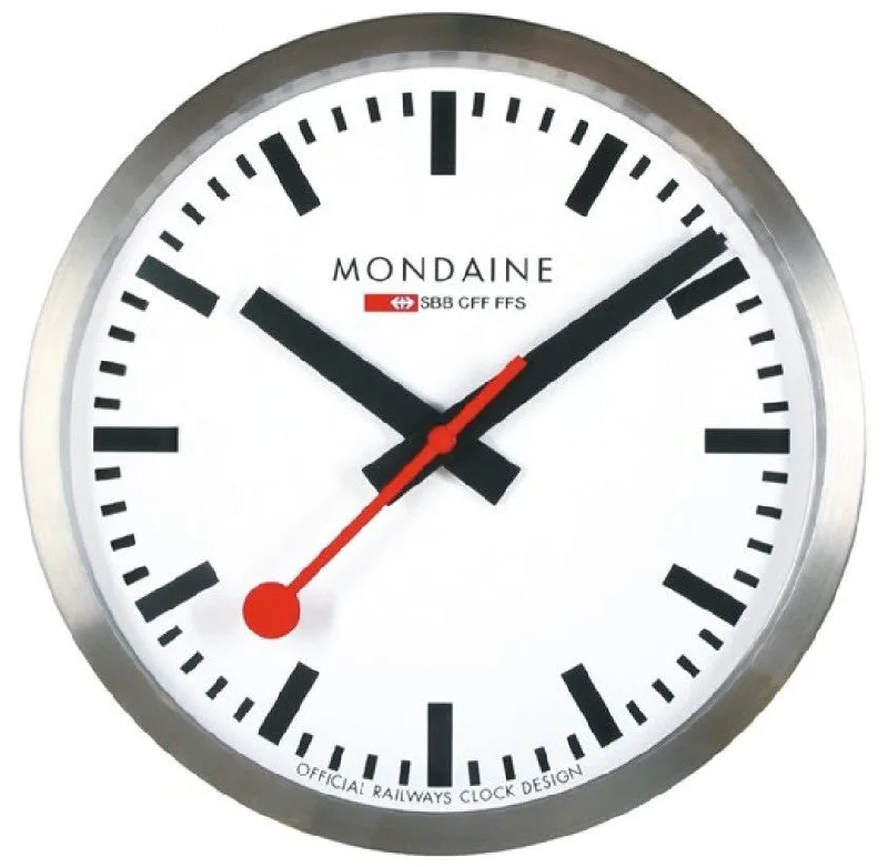 men's mechanical watches with day-night design -Mondaine Clock Wall Large 40cm