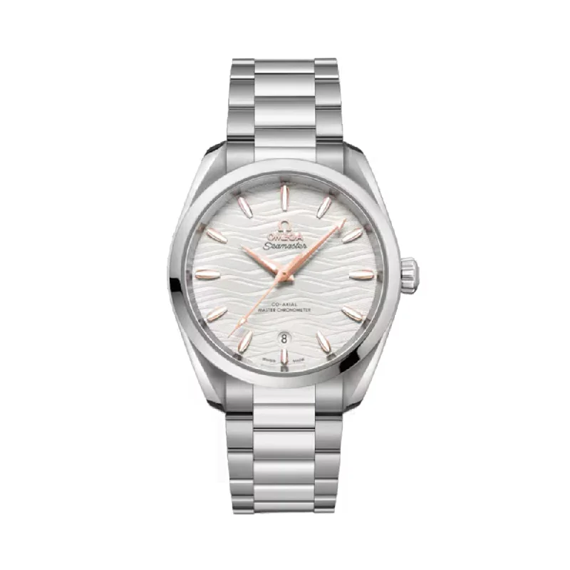men's dive watches with bidirectional bezel -Seamaster Aqua Terra 150M Co-Axial Master Chronometer 38mm - Silver on Bracelet men's dive watches with bidirectional bezel -Seamaster Aqua Terra 150M Co-Axial Master Chronometer 38mm - Silver on Bracelet
