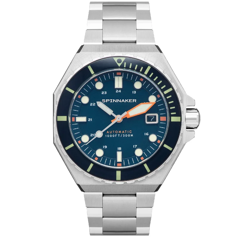 men's skeletonized watches with distinctive case material -Spinnaker Dumas Automatic Harbour Blue men's skeletonized watches with distinctive case material -Spinnaker Dumas Automatic Harbour Blue