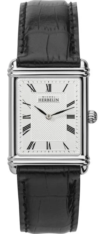 men's mechanical watches with BGW9 SuperLuminova display -Herbelin Art Deco Mens