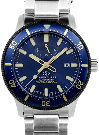 Men's Engagement Dress Watches-Diver Deep Blue Pwr Rsv Ref. RE-AU0304L