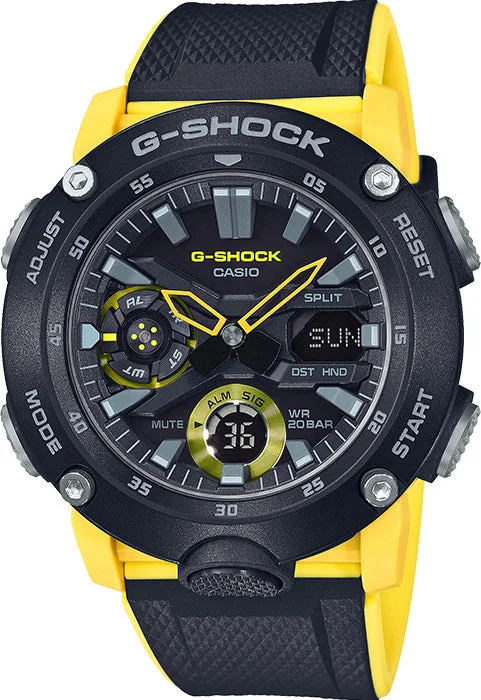 men's mechanical watches with LED light display function -G-Shock 2000 Carbon Core Guard Mens